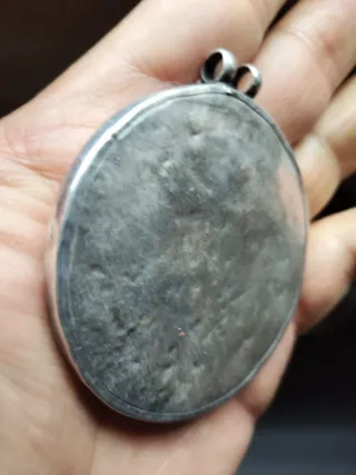 Colgante amuleto Antigüedad Deidad Shiva Plata Ley