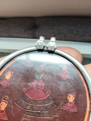 Colgante amuleto Antigüedad Deidad Shiva Plata Ley