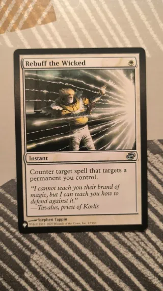 Carta Rechazar a los Malvados MTG