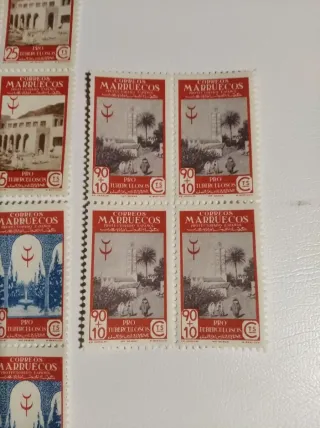Serie Pro Tuberculosos Marruecos Sellos