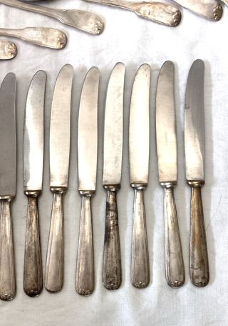 Set posate vintage argentone 26 pezzi