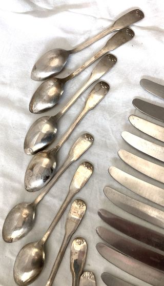 Set posate vintage argentone 26 pezzi