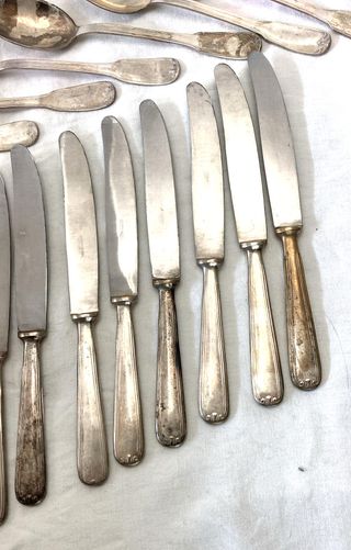 Set posate vintage argentone 26 pezzi