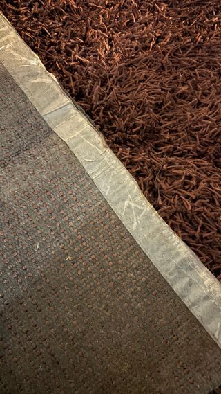 Alfombra Pelo Largo Marrón 160x120