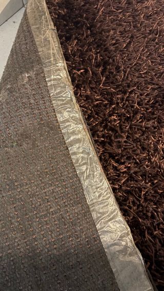 Alfombra Pelo Largo Marrón 160x120