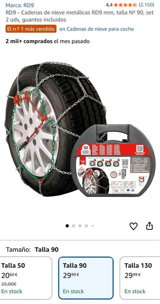 Cadenas para nieve RD-9