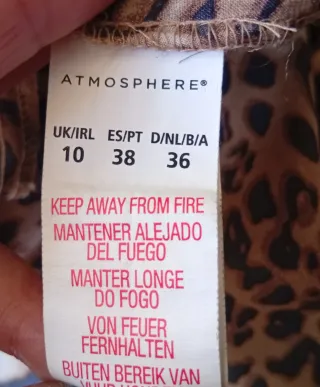 Blusa leopardo Atmosphere Talla M