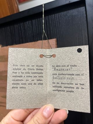 Cuadro Cerámica Gloria Ibañez Prat