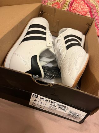 Adidas Taekwondo Zapatillas Blancas + Cordones