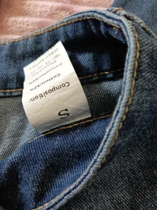 Pantalón vaquero ancho niña