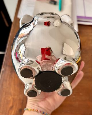 Salvadanaio maialino lucido