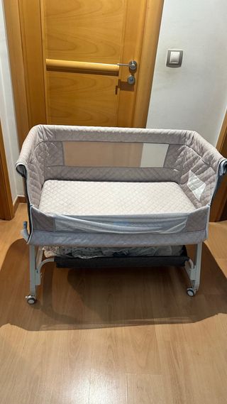 Minicuna colecho gris