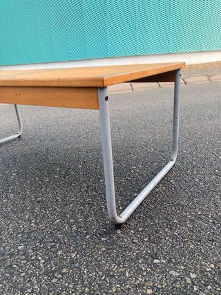 Mesa centro vintage industrial Bauhaus