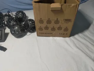 Luces Solares Jardín Esfera Metal