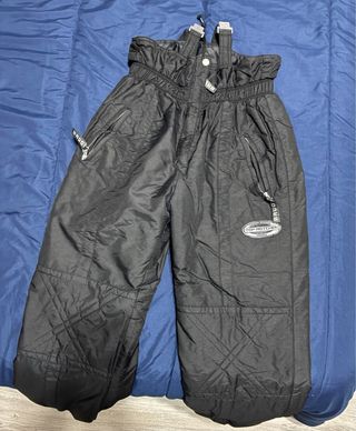 Pantalón de esquí negro con tirantes