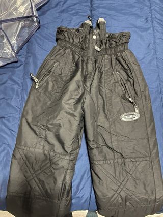 Pantalón de esquí negro con tirantes