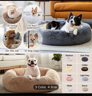 Cama para perro suave y cómoda. Tamaño mediano.