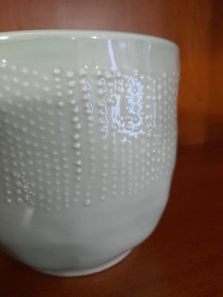 Vaso in ceramica verdino