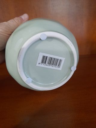 Vaso in ceramica verdino