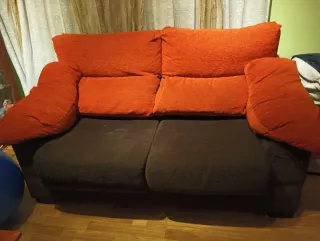 Sofá 2 plazas extraíble tela