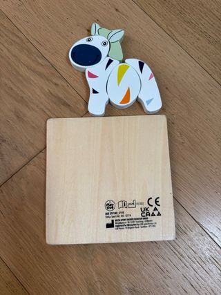 Puzzle in legno zebra colorata