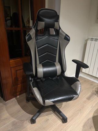 Silla Gaming Negra y Gris