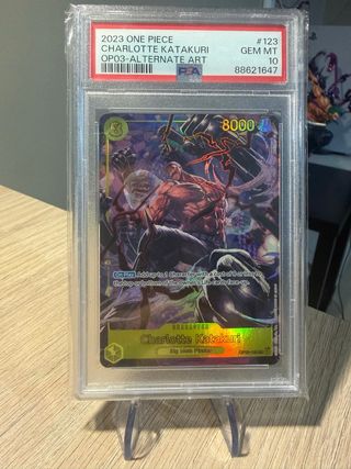 One Piece Charlotte Katakuri OP03 Alt Art PSA 10