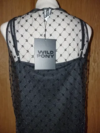 Vestido corto mujer negro