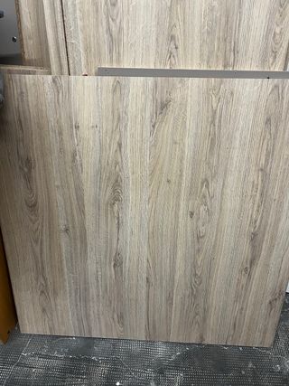 Armario puertas correderas madera y blanco