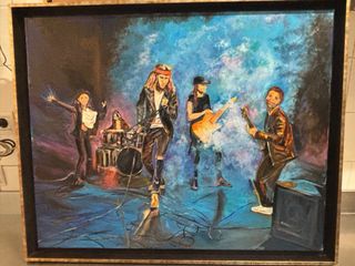 Quadro banda rock live