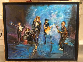 Quadro banda rock live