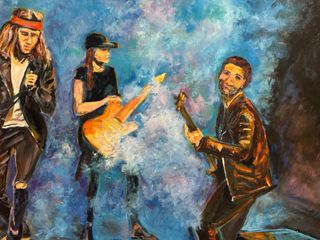 Quadro banda rock live