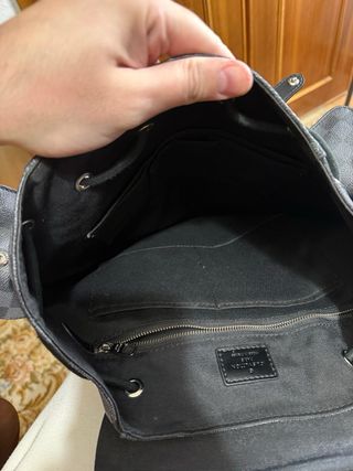 Mochila Louis Vuitton Damero Gris Negra