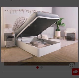 Cama 135x200 con colchón incluido 2 años de uso