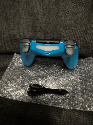 PS4 contralador pc Azul transparente