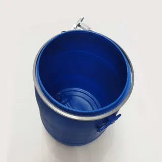 Bidón 55L Plástico Azul con Tapa