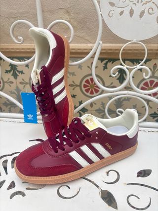 Adidas Samba OG Mujer Rojo Blanco (IMI)