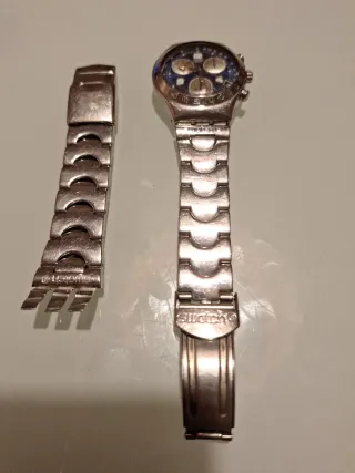 Swatch Irony Chronograph Blu/Argento