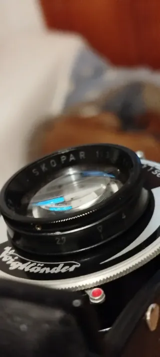 Voigtlander Bessa Cámara Analógica Negra
