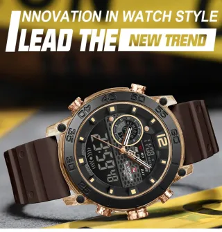 Reloj Naviforce Hombre Marrón y Dorado