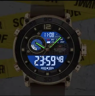 Reloj Naviforce Hombre Marrón y Dorado