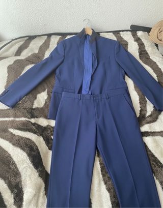 Traje ZARA Azul Slim Fit Talla 52