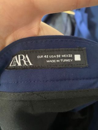Traje ZARA Azul Slim Fit Talla 52
