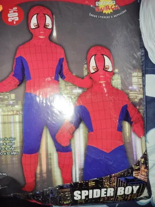 Disfraz Spiderman Talla 7-9 años