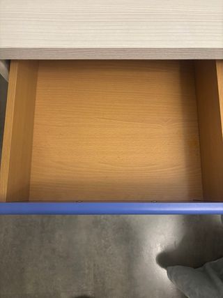 Cajonera 3 cajones azul y blanco