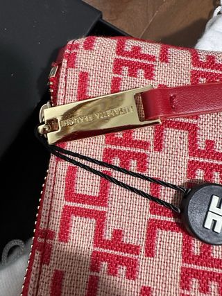 Borsa Elisabetta Franchi Monogram Beige/Rosso