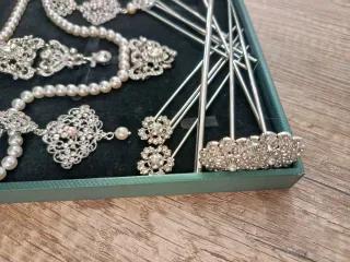 Aderezo de fallera a estrenar plata