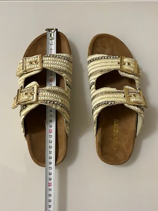 Ciabatte donna Cafènoir Tg 39 Beige/Oro