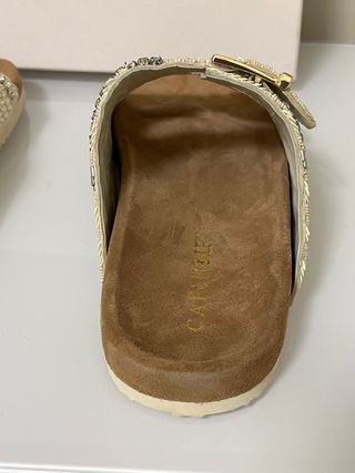 Ciabatte donna Cafènoir Tg 39 Beige/Oro