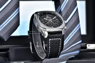 Reloj Benyar Hombre Negro y Plateado